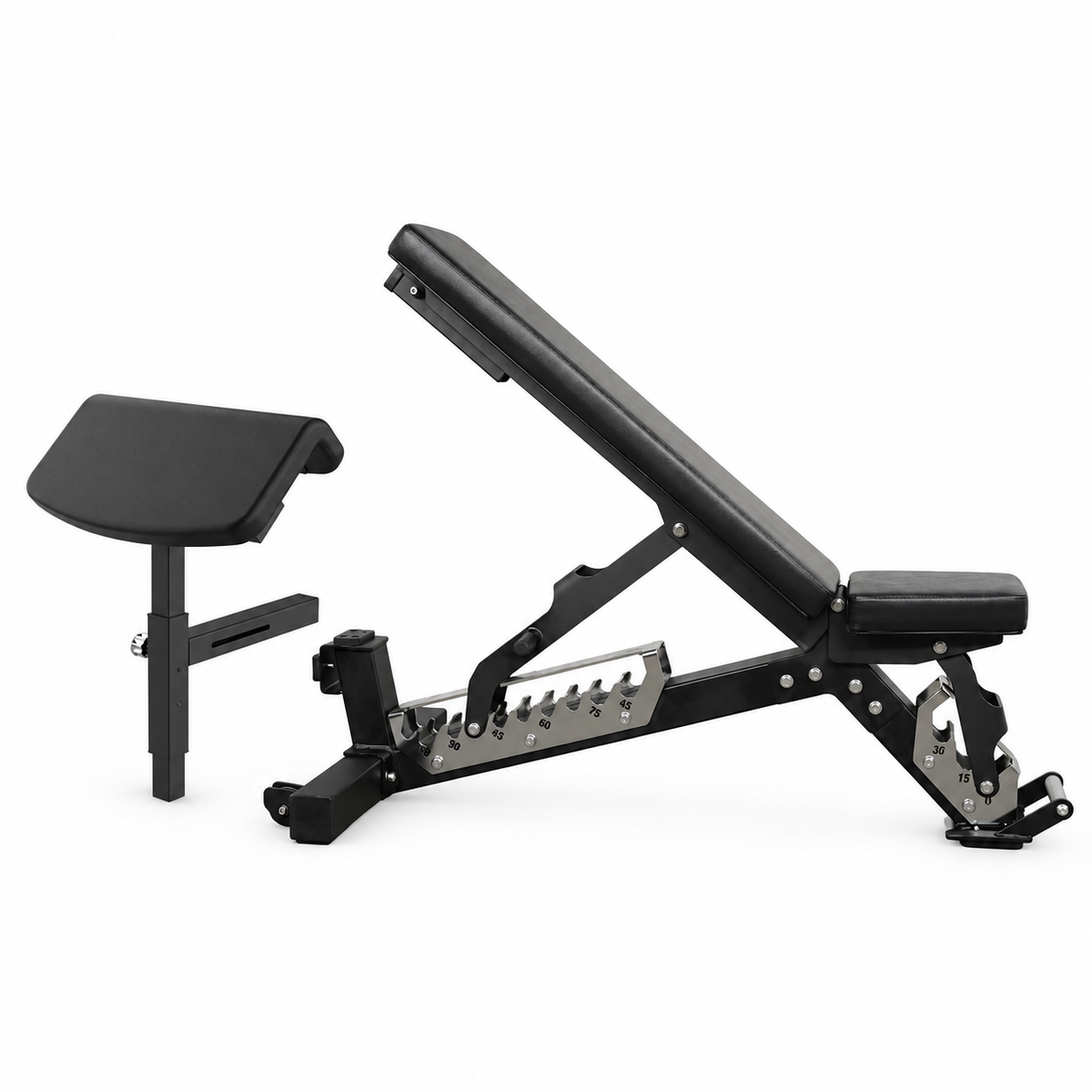 JXS-037C Adjustable Weight Bench with Optional Leg & Curl Attachments