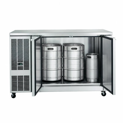 Perlick DDC68 68-Inch Stainless Steel Self-Contained Direct Draw Draft Beer Dispenser, 2 Half Barrels and 1 Quarter Barrel, 33°-40°F