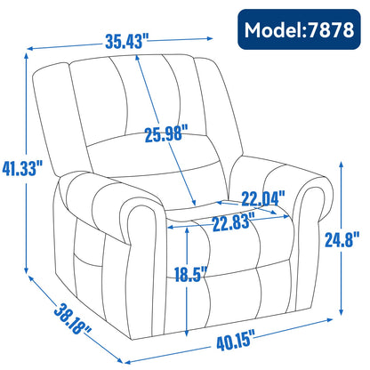 Power Lift Recliner Chair with Heat & Massage