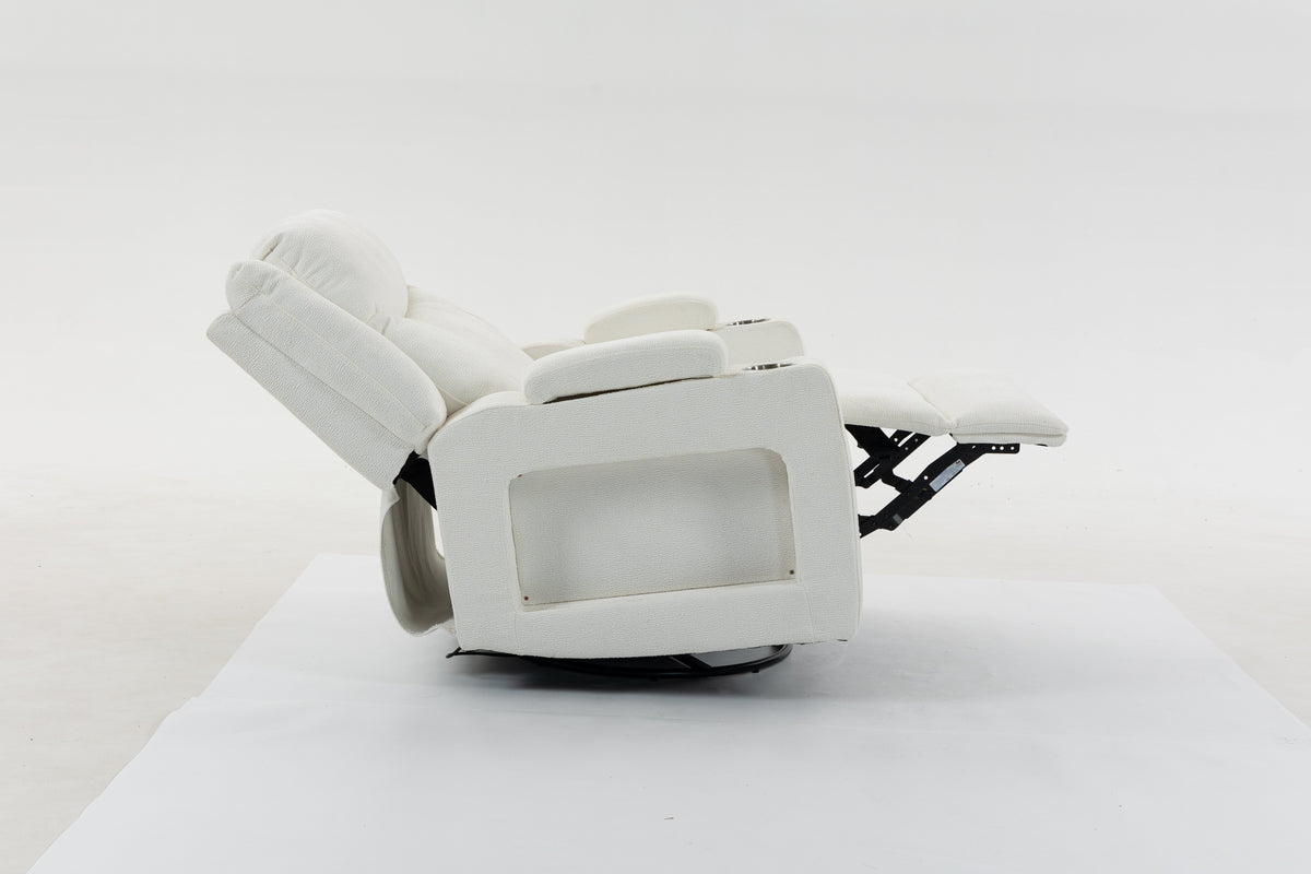 Extra Wide Power Recliner Chair with Heat Massage - Velvet