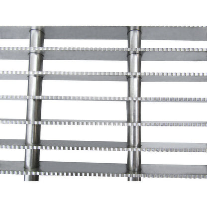 IMC/Teddy SQ-1584 Grid Floor Trough Grating, 15" W x 84" L x 1" D, 304 Stainless Steel, Serrated Anti-Slip