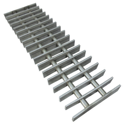IMC/Teddy SGAS-2448 Anti-Slip Subway Floor Trough Grating, 24" x 48" x 1", 304 Stainless Steel