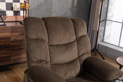 Ultra Wide Electric Lounge Chair with Massage Heating - Velvet