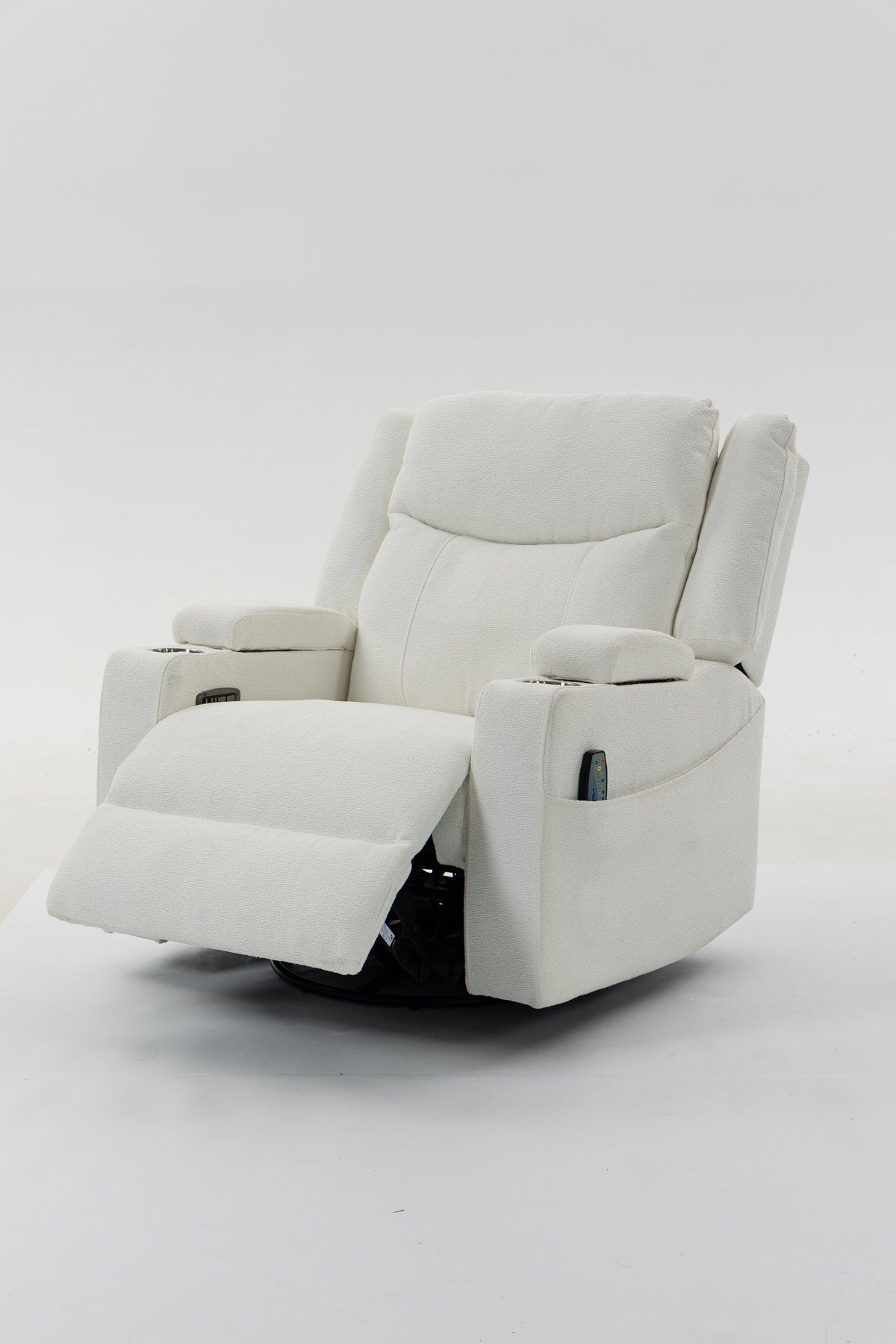 Extra Wide Power Recliner Chair with Heat Massage - Velvet