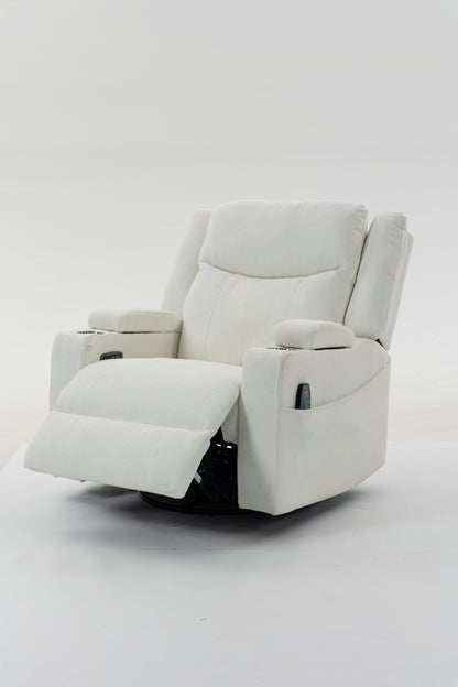 Extra Wide Power Recliner Chair with Heat Massage - Velvet