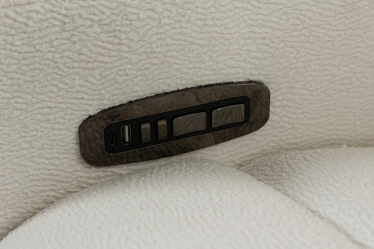 Extra Wide Power Recliner Chair with Heat Massage - Velvet