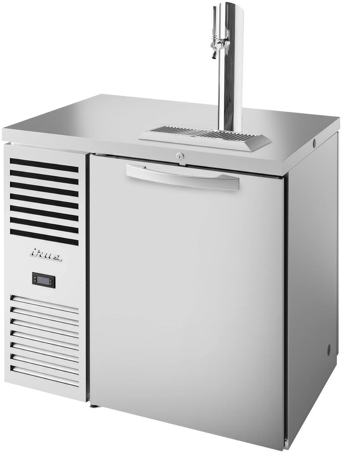 True Premier Bar TDR36-PTSZ1-L-S-S-S-1 36-Inch Pass-Thru Refrigerated Draft Beer Dispenser, Stainless Steel, 1 Faucet