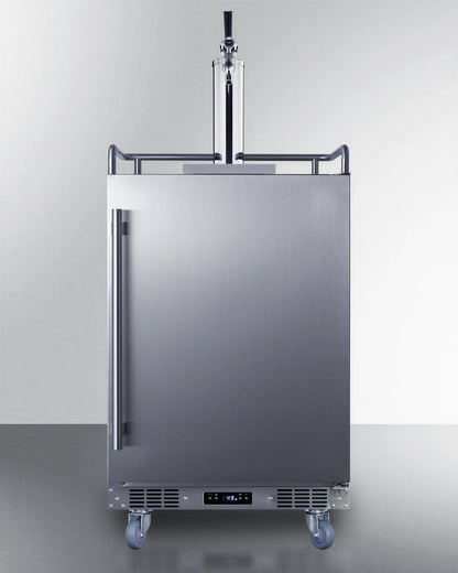 Summit Commercial Summit Appliance BC74OSCOM Indoor/Outdoor Single-Tap Draft Beer Dispenser, Stainless Steel, 3 x 1/6-Barrel Keg Capacity