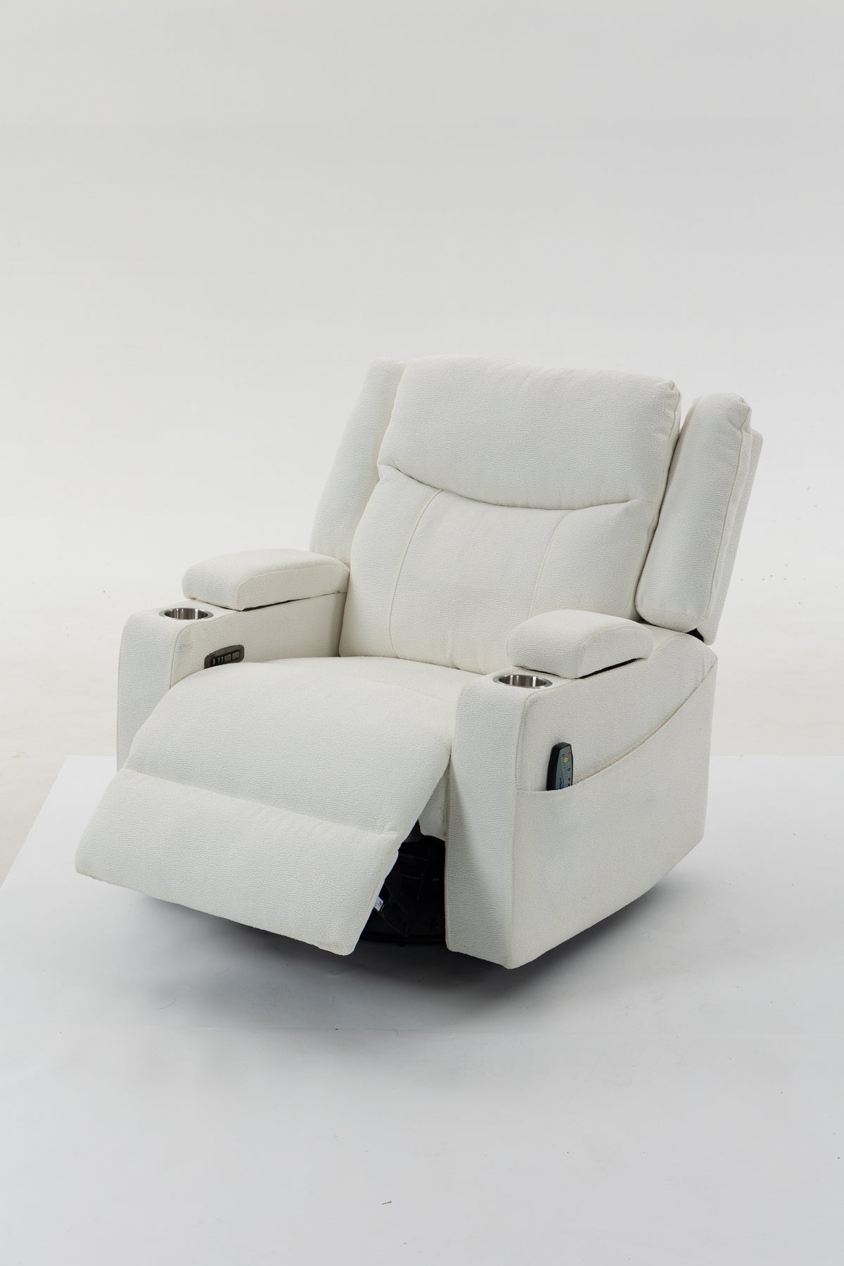 Extra Wide Power Recliner Chair with Heat Massage - Velvet