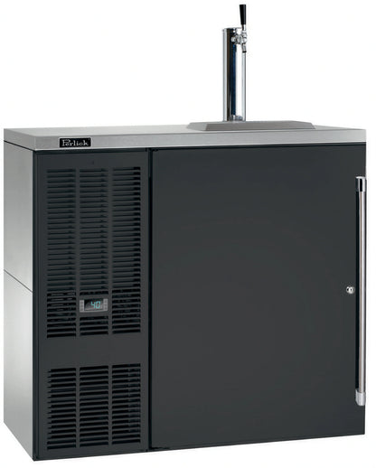 Perlick Quick Ship DDS36-BS-L-STK 36-Inch Self-Contained Direct Draw Draft Beer Dispenser, 1 Section, 1 Half Barrel