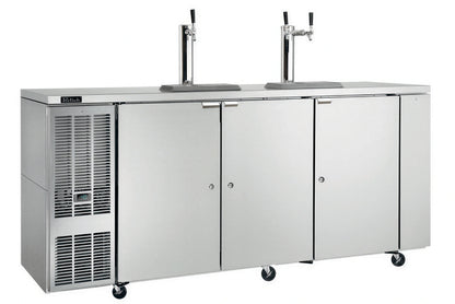 Perlick DDC92 Self-Contained Direct-Draw Draft Beer Dispenser, 92-Inch, 4 Half-Barrel Capacity, Stainless Steel