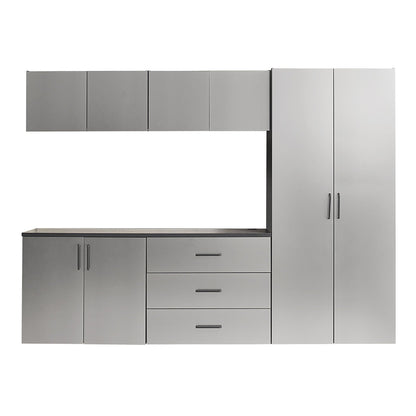 Astro Series - Garage Cabinet Set B With Soft Closing Drawers - Metallic Gray