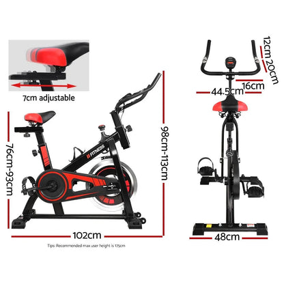 Spin Bike Exercise Bike Flywheel Fitness Home Commercial Workout Gym