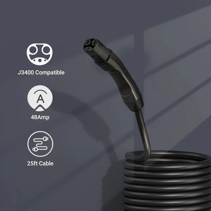 IYILO Pro EV Charger level 2 NACS (J3400) Hardwired With Energy Meter - 48A