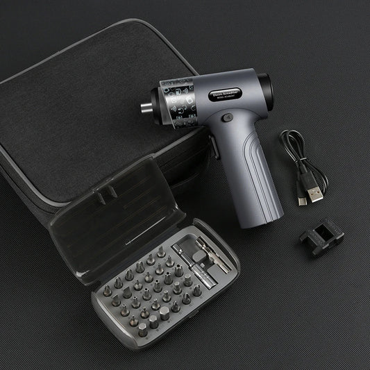 35 in 1 Electric Screwdriver Gun Type Cordless Rechargeable Power Tool Kit with Bits Set for Home DIY Repair Works Portable Bits