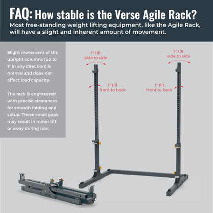 Verse® Agile Rack PRO — Folding and Portable