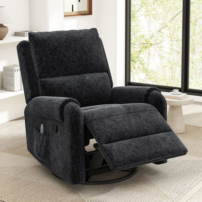 Manual Recliner Massage Chair With Swivel Rocker