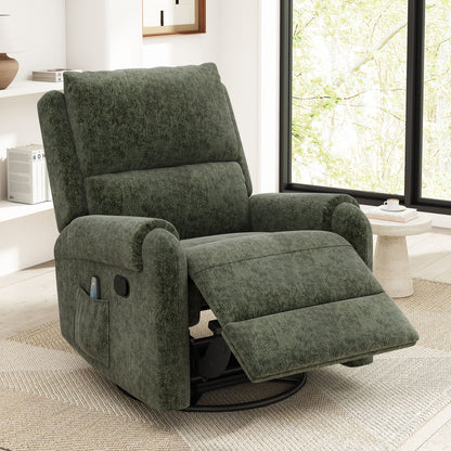 Manual Recliner Massage Chair With Swivel Rocker