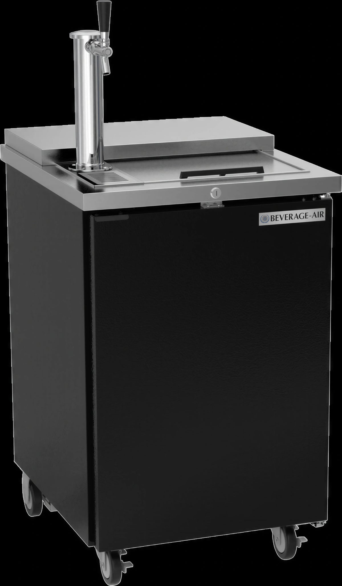Beverage Air BM23HC-C-B Portable Club-Top Draft Beer Dispenser, 24-Inch, 1/2-Barrel Keg, Single Faucet, Black