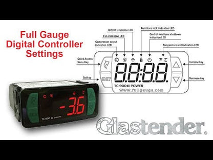 Glastender C1FB92-DD 92-Inch Four-Section Draft Beer Dispenser, Front-Serviced, Self-Contained R290 Refrigeration