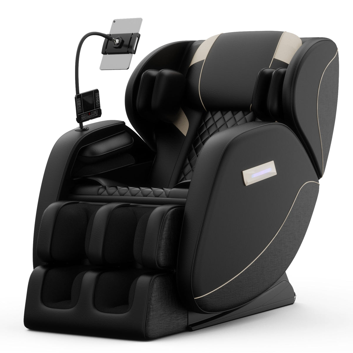 Massage Chair Recliner with Zero Gravity and Full Body Air Pressure - PU Leather