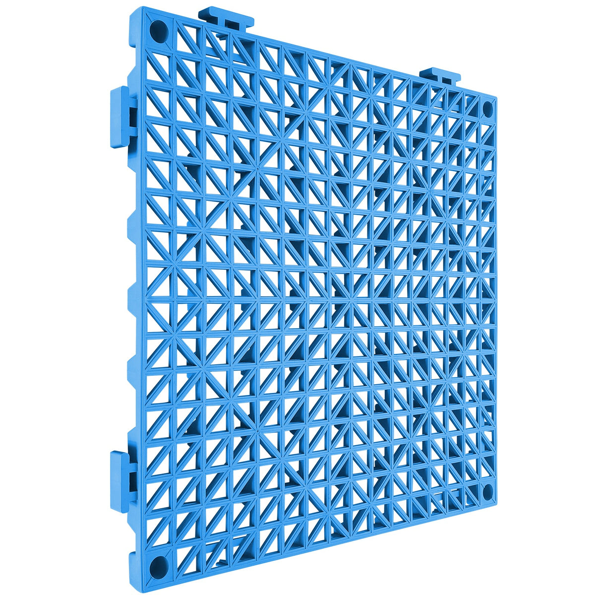 Durable PVC Interlocking Tile 50PCS with Rapid Drainage - Blue, Black, or Gray