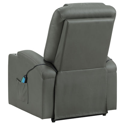 Macklin - Power Lift Massage Recliner With Heat And Dual Cupholders