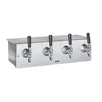 Perlick 4040A4B-BTM Underbar Glycol-Cooled Draft Beer Dispenser, 4-Faucet, Stainless Steel, 14-Inch Wide