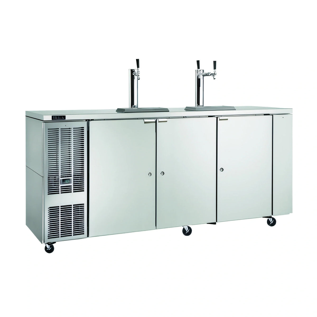 Perlick DDC92 Self-Contained Direct-Draw Draft Beer Dispenser, 92-Inch, 4 Half-Barrel Capacity, Stainless Steel
