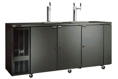 Perlick DDS84 Draft Beer Dispenser, 84-Inch Three-Door Direct Draw, Self-Contained, 4 Half-Barrel Capacity, Stainless Steel