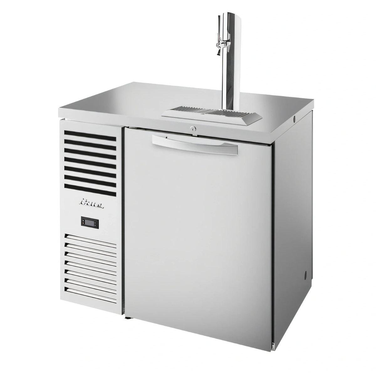 True Premier Bar TDR36-PTSZ1-L-S-S-S-1 36-Inch Pass-Thru Refrigerated Draft Beer Dispenser, Stainless Steel, 1 Faucet