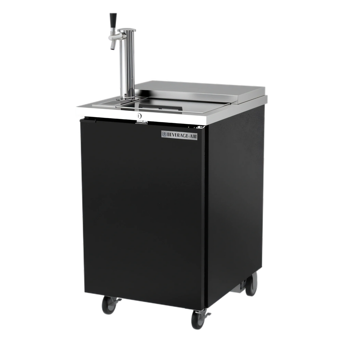 Beverage Air BM23HC-C-B Portable Club-Top Draft Beer Dispenser, 24-Inch, 1/2-Barrel Keg, Single Faucet, Black