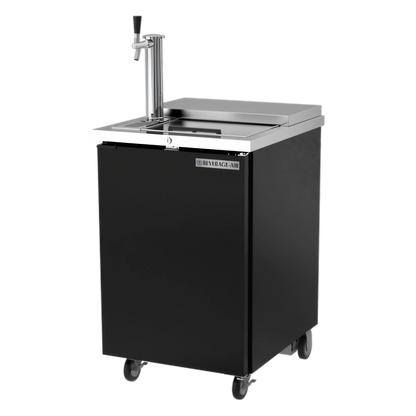 Beverage Air BM23HC-C-B Portable Club-Top Draft Beer Dispenser, 24-Inch, 1/2-Barrel Keg, Single Faucet, Black