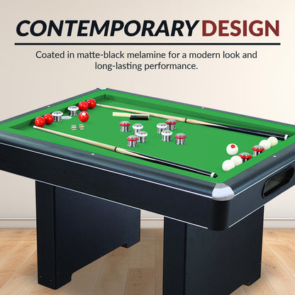 Hathaway Renegade 54-in Bumper Pool Table - Slate - Black with Green Felt